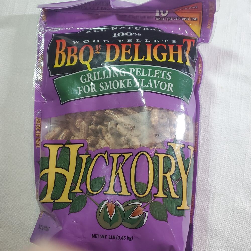 BBQr's Delight Hickory Pellet Blend 1lb Grilling Smoking Pellets All Natural